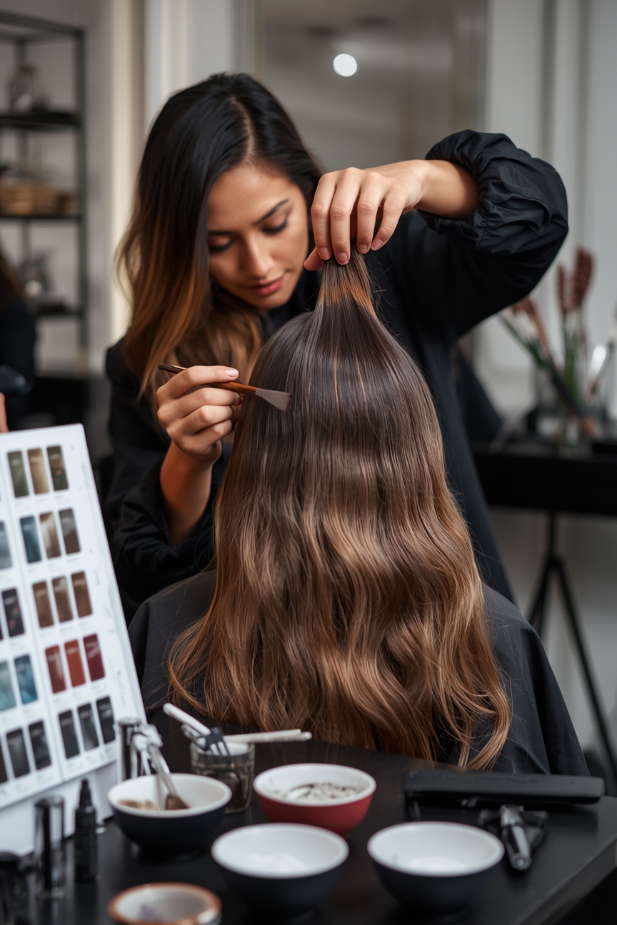 Окрашивание волос